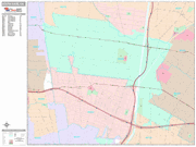 South Gate Wall Map Premium Style